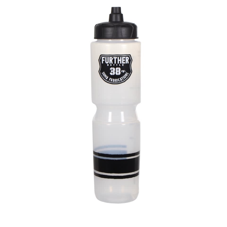 Soma Further 38oz Auto Valve Water Bottle, Clear/Black | Paddle Wheel ...